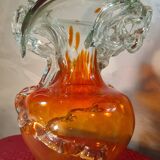 Murano glass vase, Venetian vase, hand blown glass vase