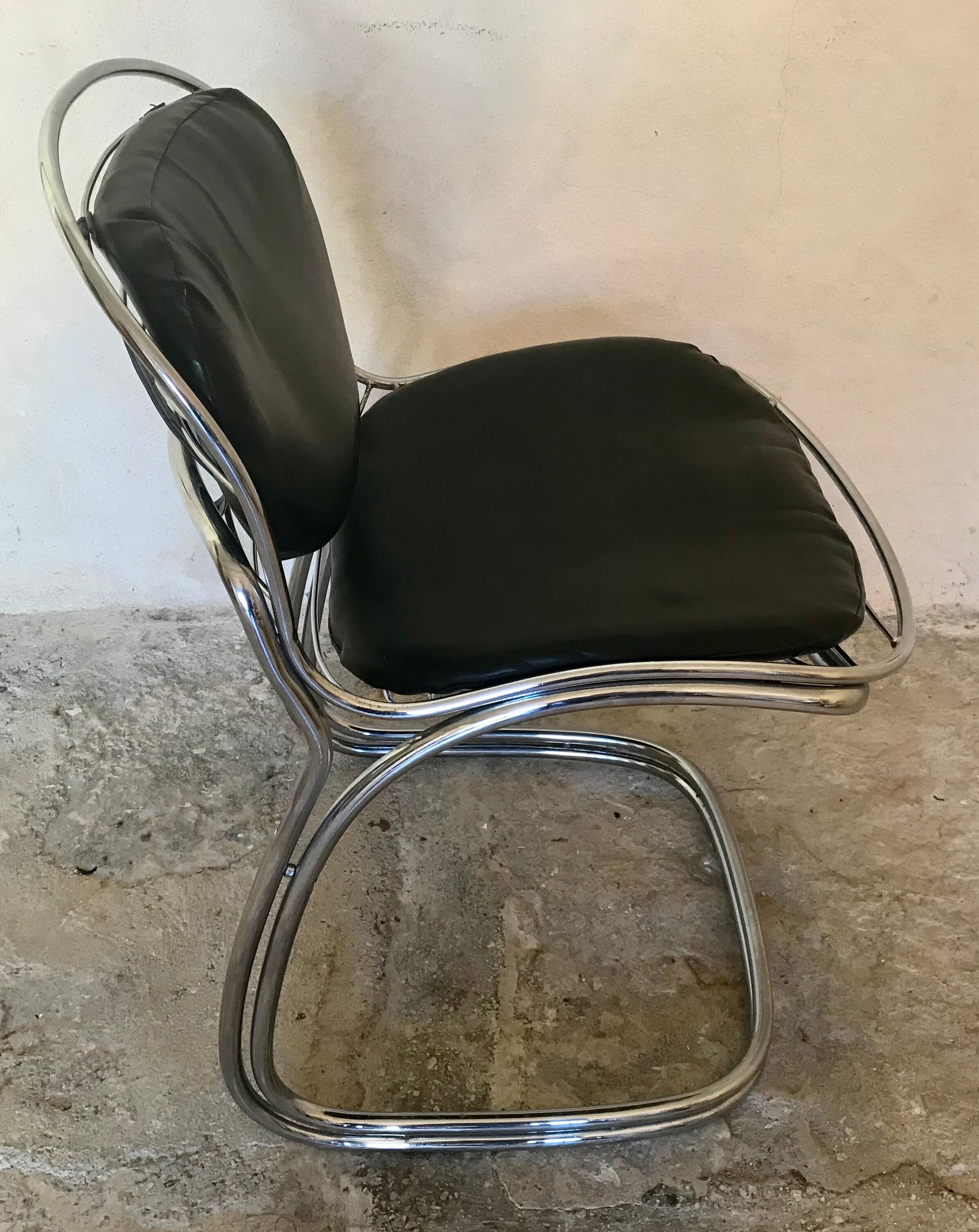 1970's chair by gastone rinaldi for rima, sabrina model, italian design