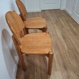 Pair of pine chairs, designed by Rainer Daumiller, Denmark 1970s