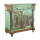 Green French antique cabinet