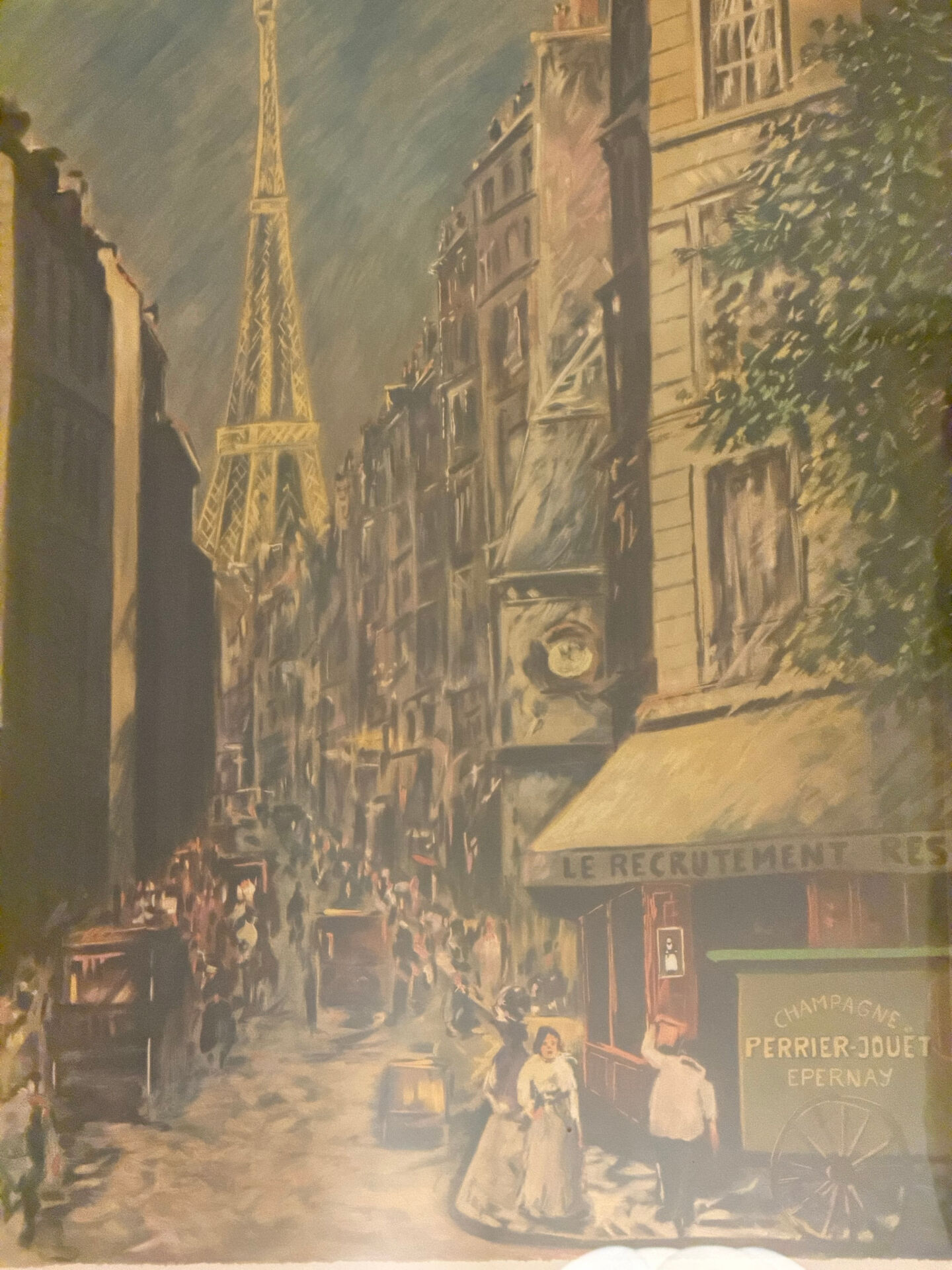 Grande Lithographie Guy Buffet - centenaire Tour Eiffel