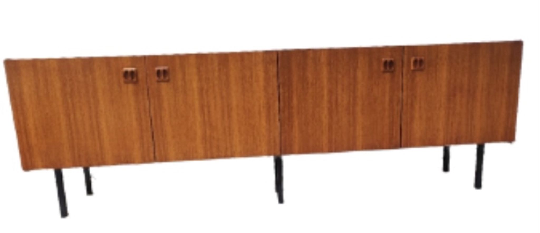 Teak sideboard from the 1970s, vintage Scandinavian sideboard.