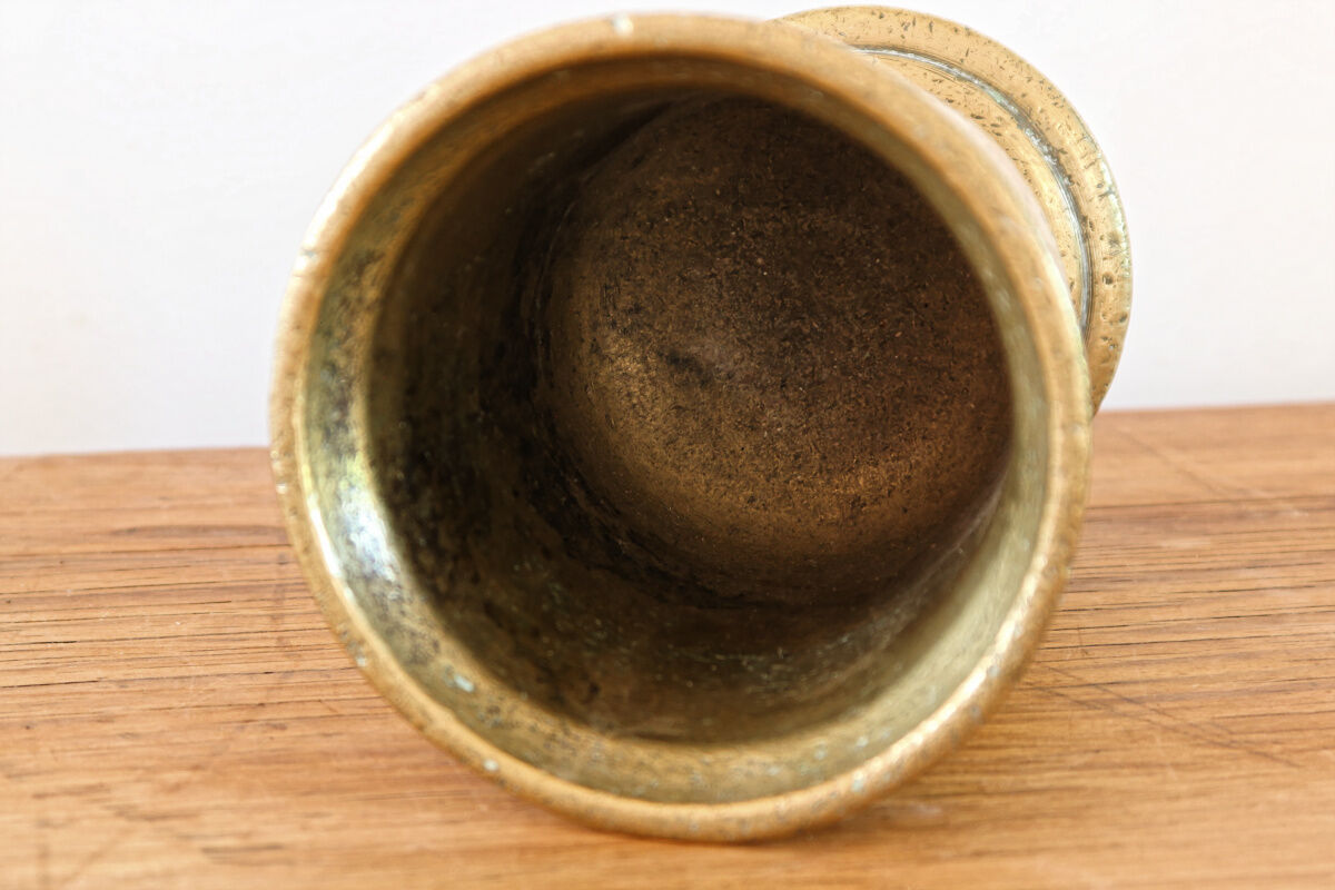 Bronze mortar and apothecary pestle