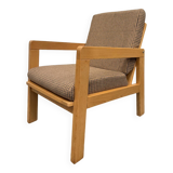 Scandinavian houndstooth armchair