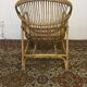 Rattan shell armchair