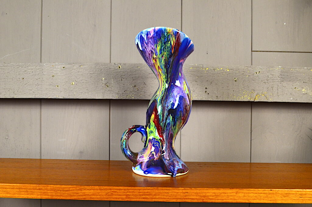 Vase en Céramique A. Dressinval Zoomorphe Vintage 1960