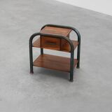 Table d'appoint ou table de chevet industrielle, Belgique vers 1910