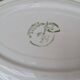 Oval serving dish with hand-painted pink flowers in San Marciano ceramic.