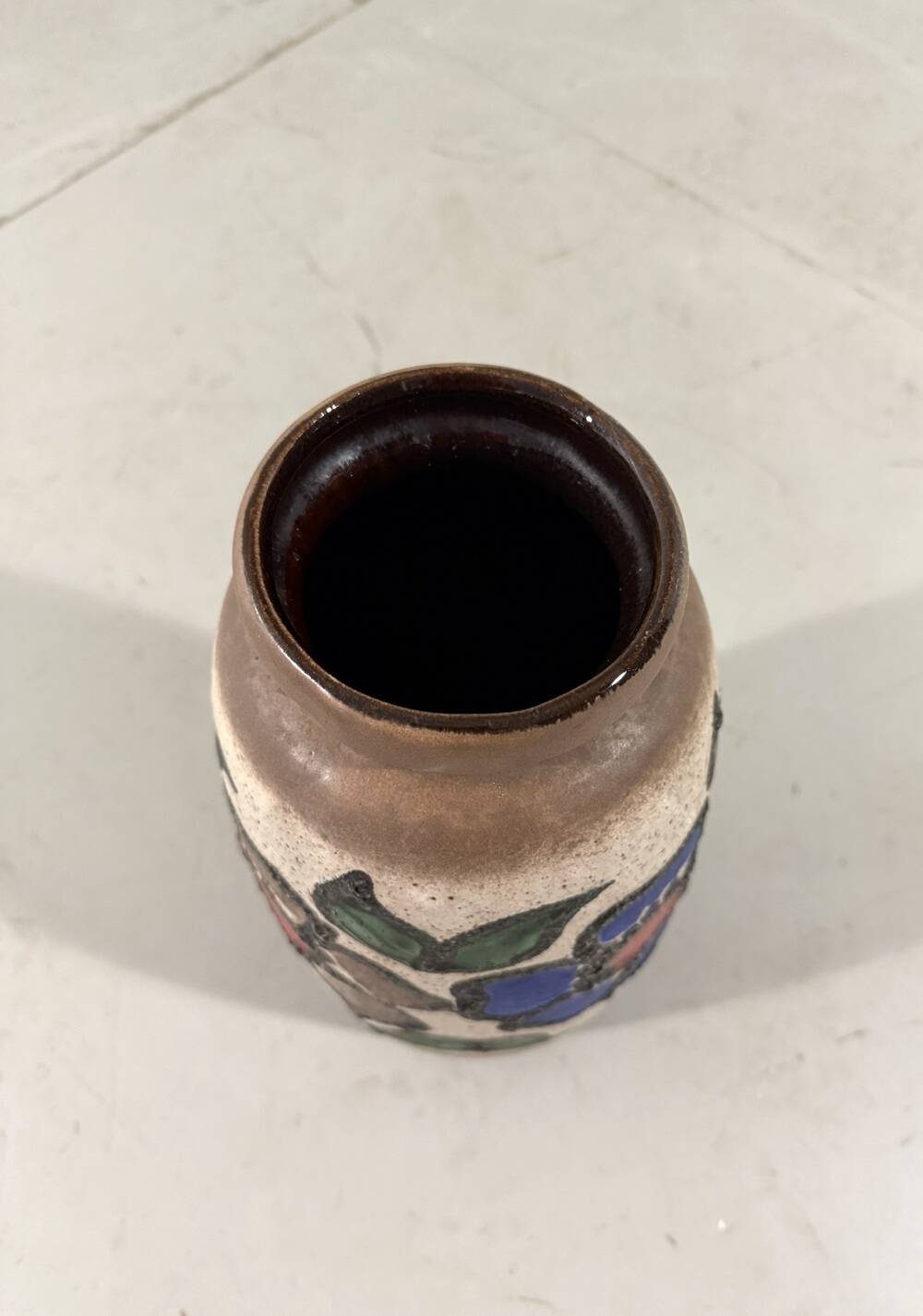 West-Germany pottery vase flowers floor vase 1960’s