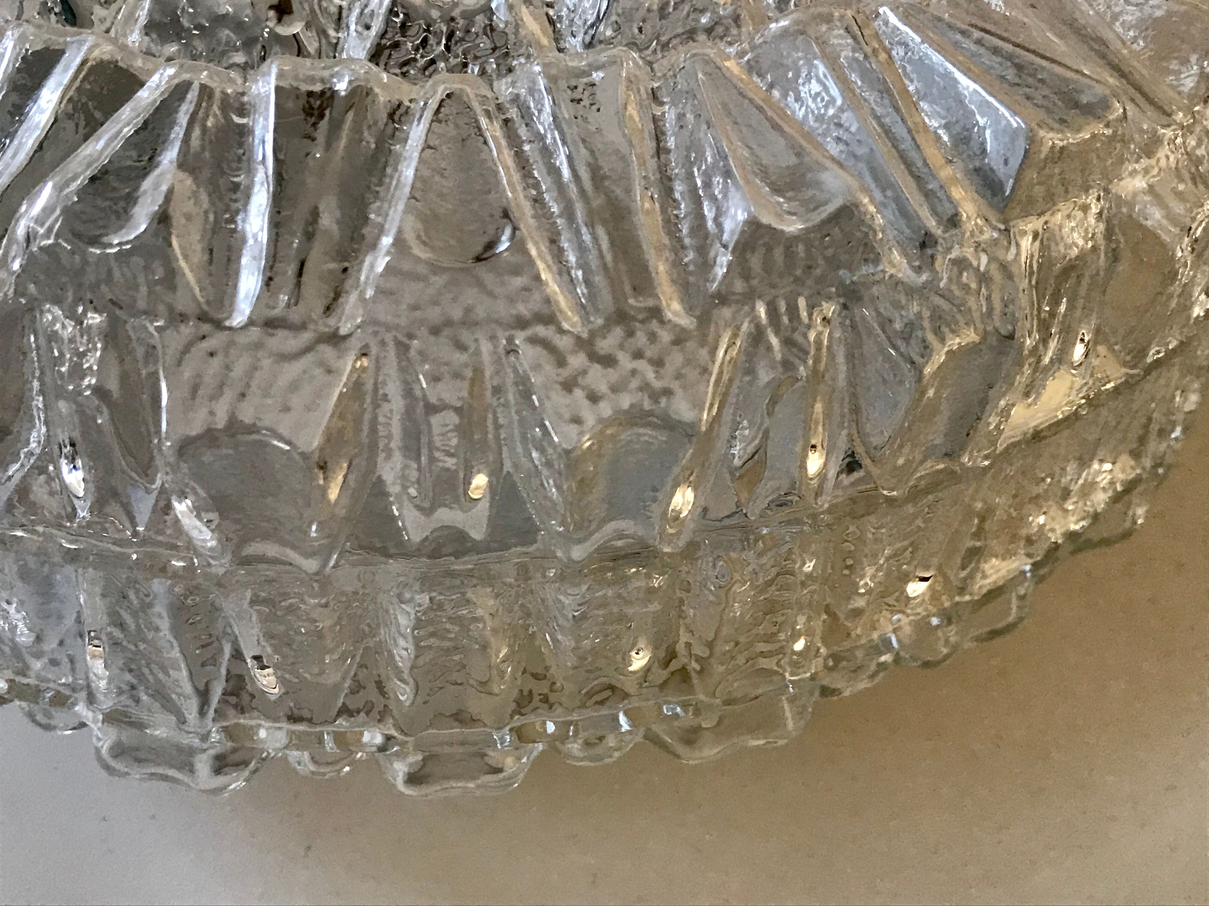 Vintage moulded glass ceiling light