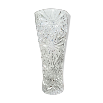 Vase en cristal ciselé vintage