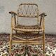 Rattan and Bamboo Folding Armchairs Valencia Spain 60'S