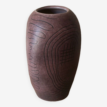Vase en céramique scarifié Jean Austruy