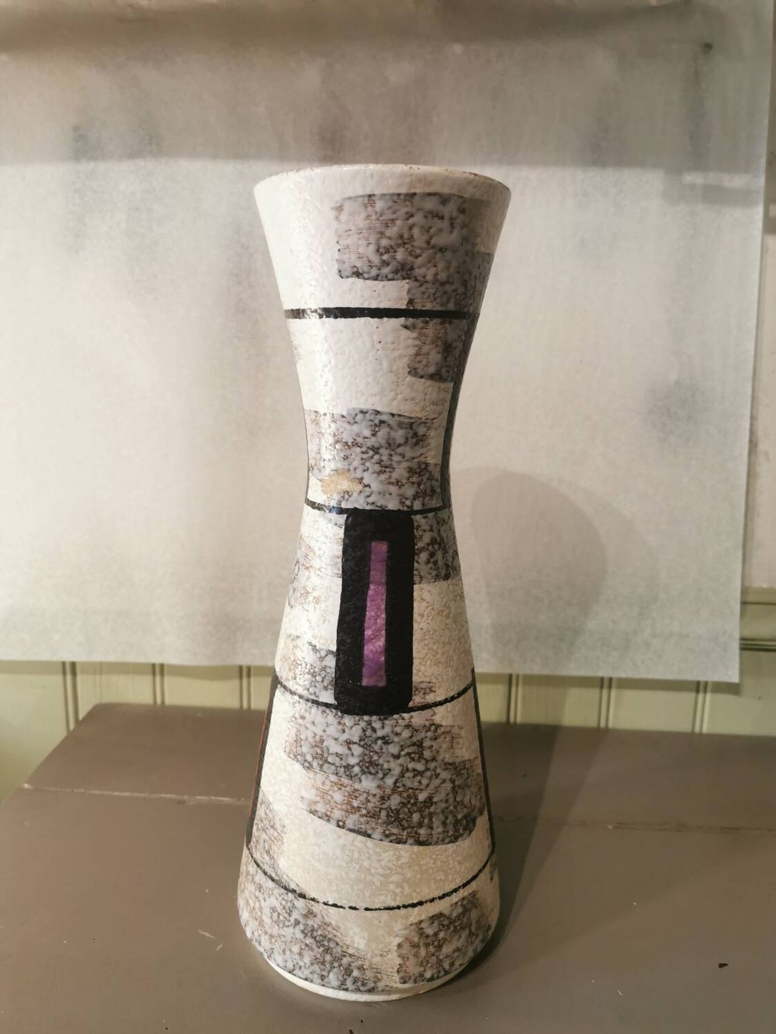 Vintage ceramic vase from the 50s