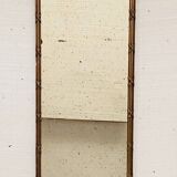 Miroir de style Louis XVI en bois et stuc doré XIX siècle Trumeau de cheminée