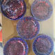 Set of 5 vintage Morvan ceramic plates