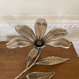 Metal flower ashtray 70s