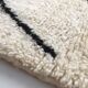White Moroccan rug decorated size 250cmx150cm