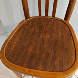 Suite of 6 chairs by Bistrot Baumann in 1940