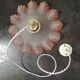 Ceiling light old pink opaline serrated handkerchief art deco 1930
