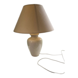 Beige porcelain floor lamp