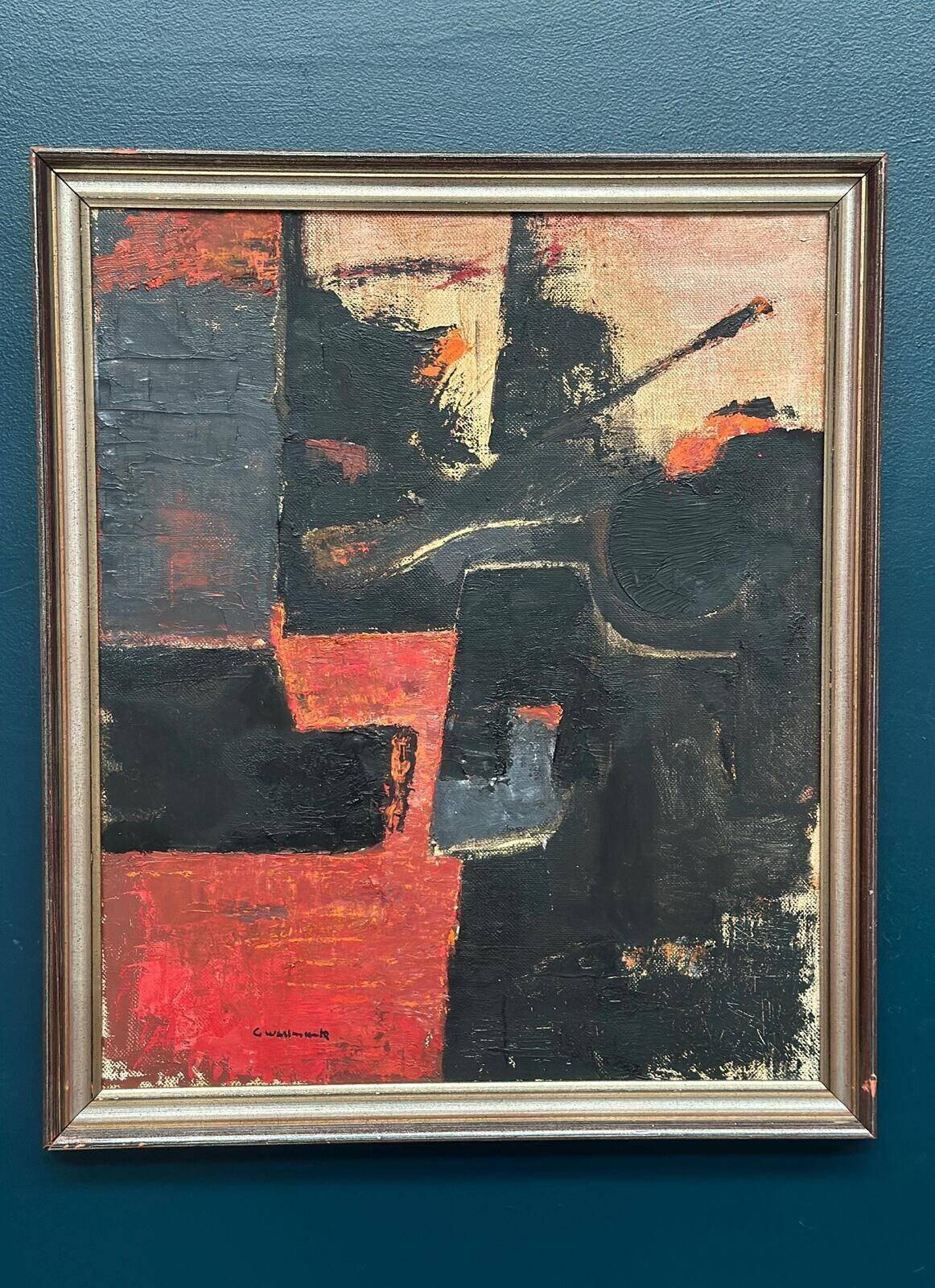 Original Swedish Oil On Canvas – “Transformation” By Gösta Wallmark