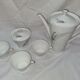 Cafetière porcelaine de Sologne et tasses