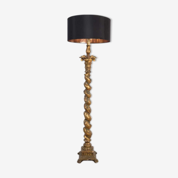 Giltwood floor lamp