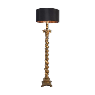 Giltwood floor lamp