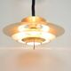 Lampe suspendue à pendentif en disques dorés Vitrika