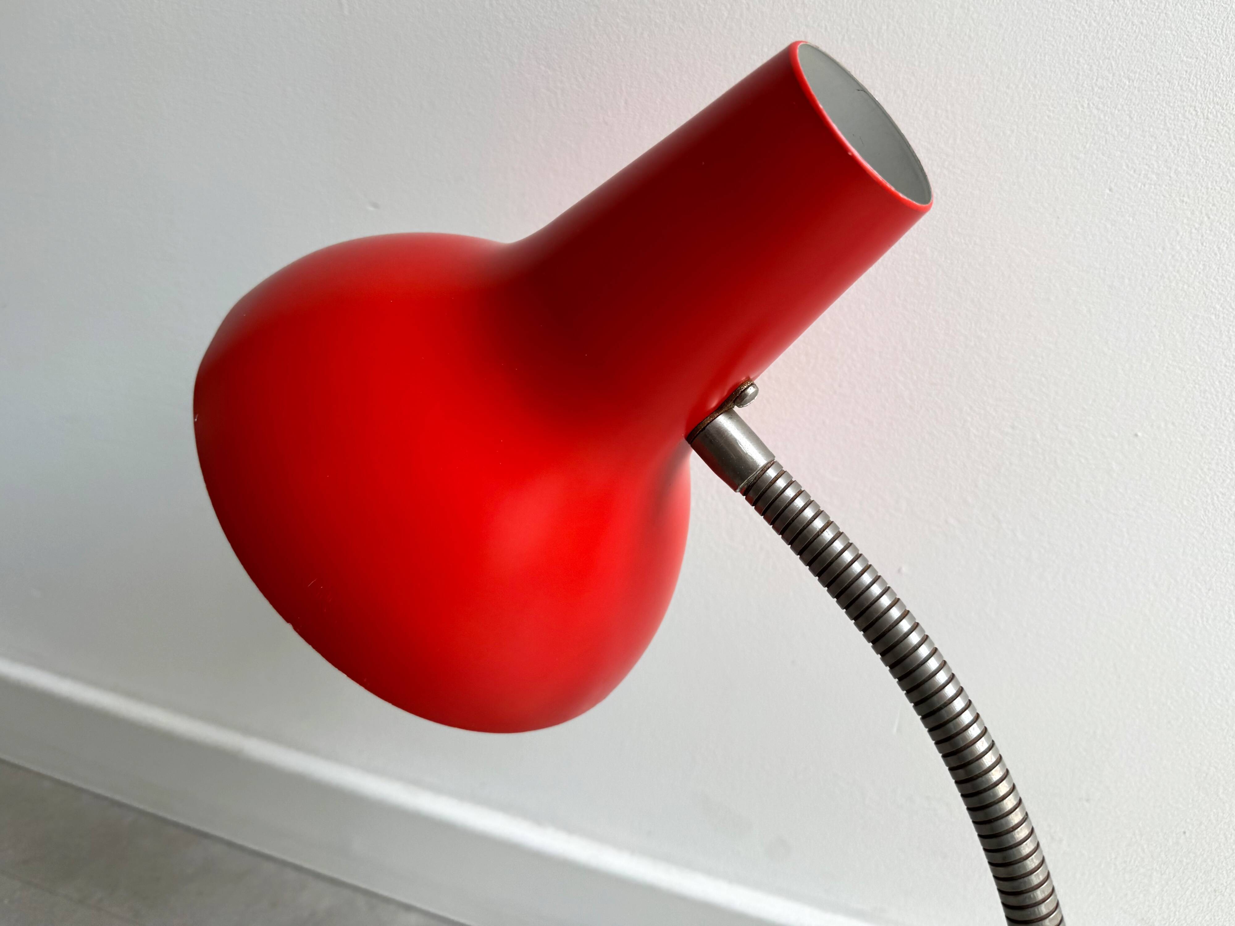 Large Mid Century red SIS desk lamp
