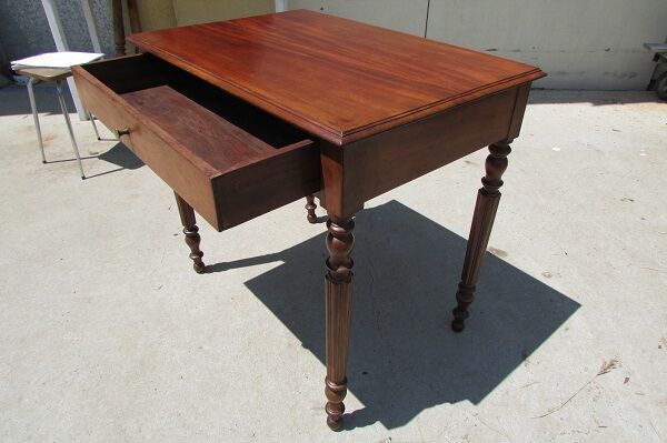 Solid mahogany writing table