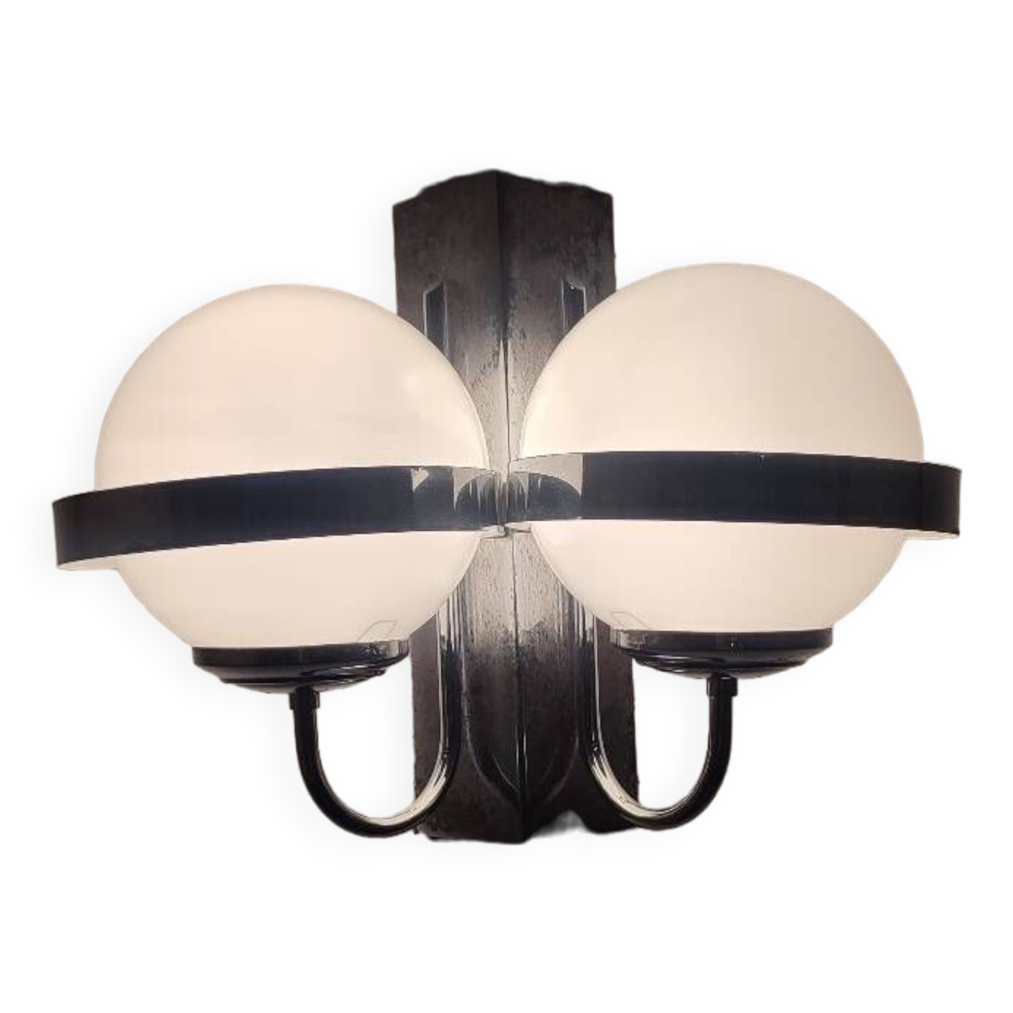 Aplique de pared metálico. Spain, 1970s.