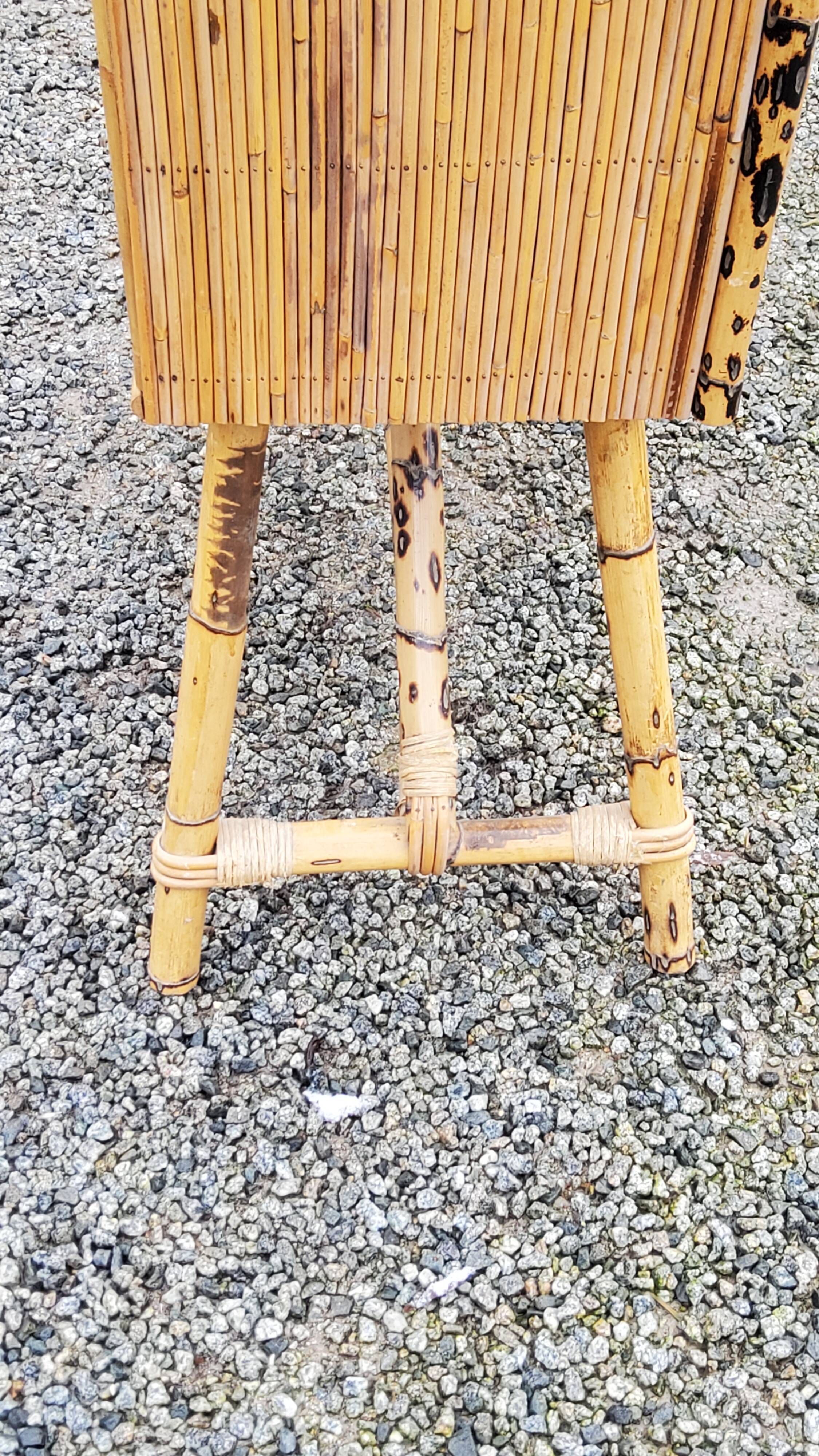 Bamboo bar rattan earthenware and formica 70s