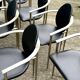 Set of 7 Belgo Chrome chairs from the 1980s