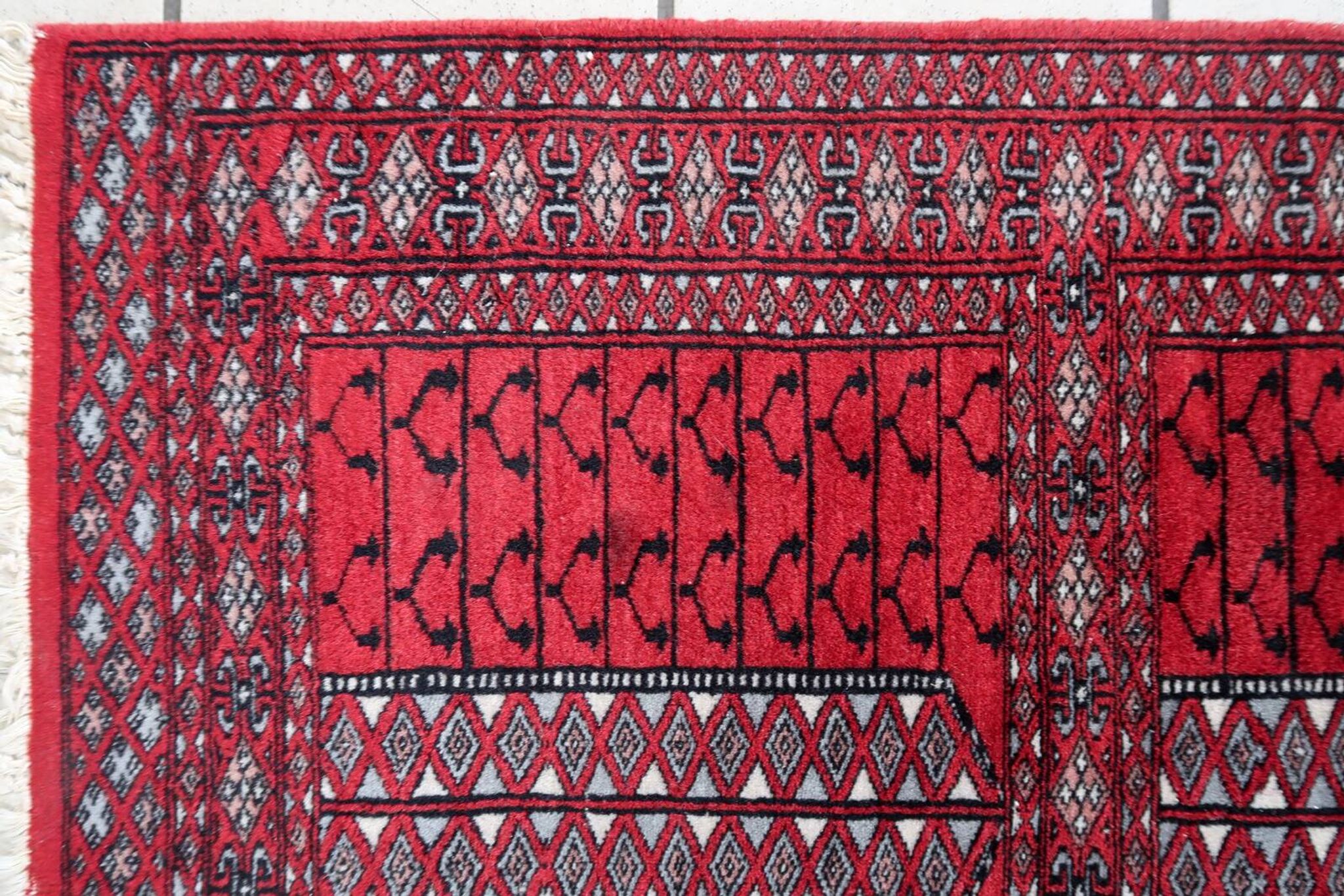 Tapis vintage fait main Lahore 64cm x 88cm - 1C996