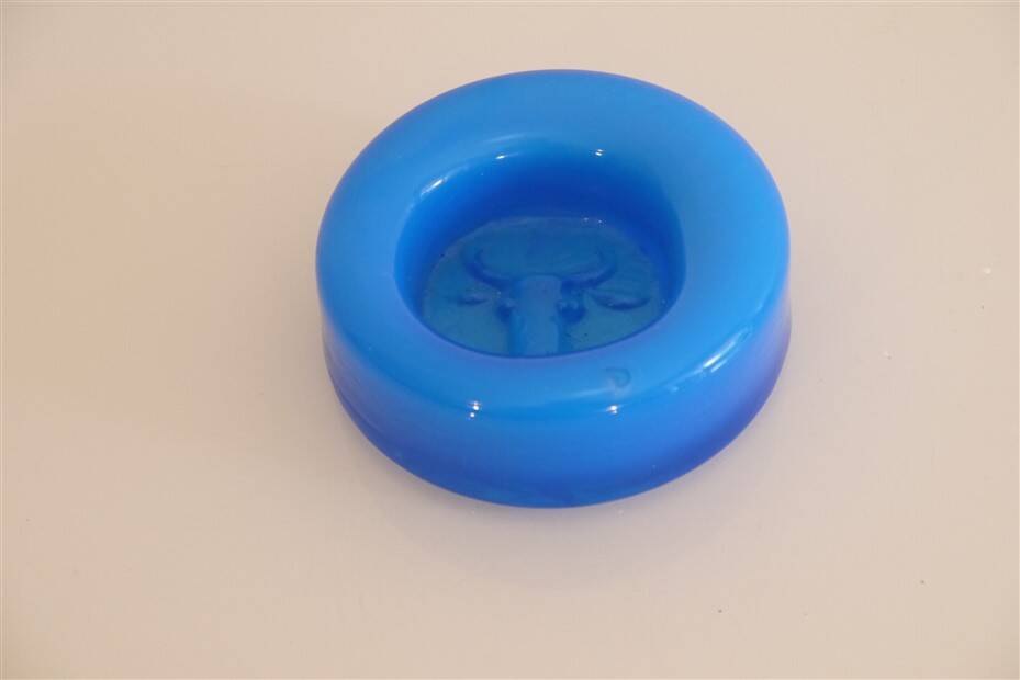 Glass ashtray by Erik Hoglund 1960