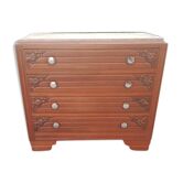Commode époque art déco en noyer