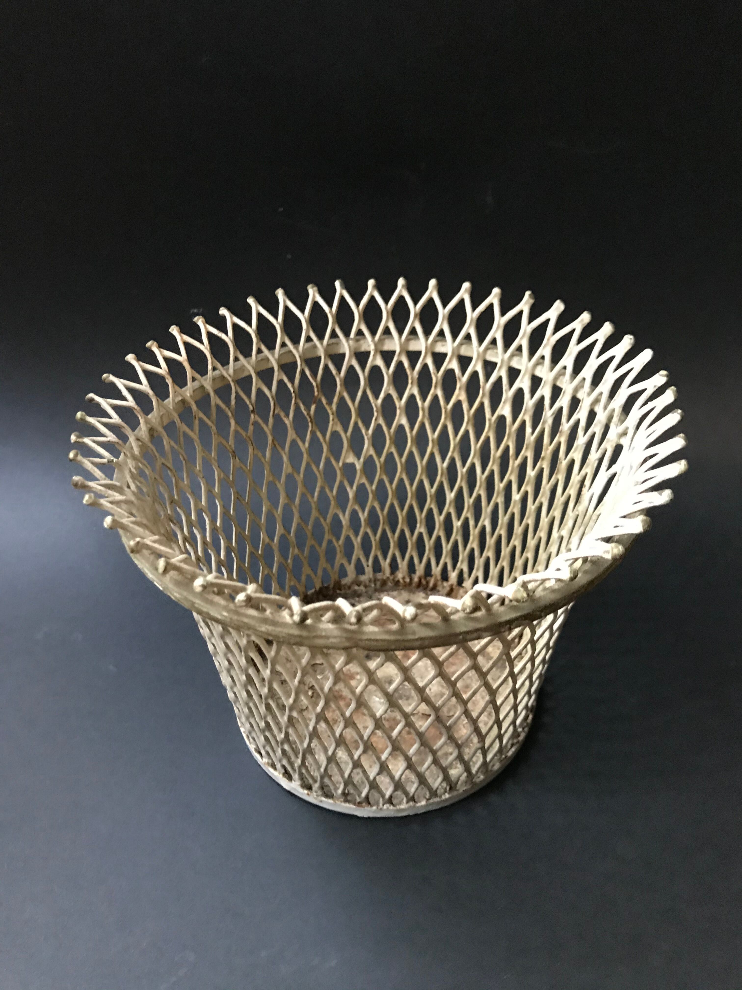 Metal Mathieu Mategot pot cover, circa 1950