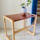 Table basse bois exotique vintage