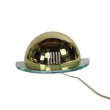Vrieland design - Holland - ceiling lamp - globe - gold- brass -  80s