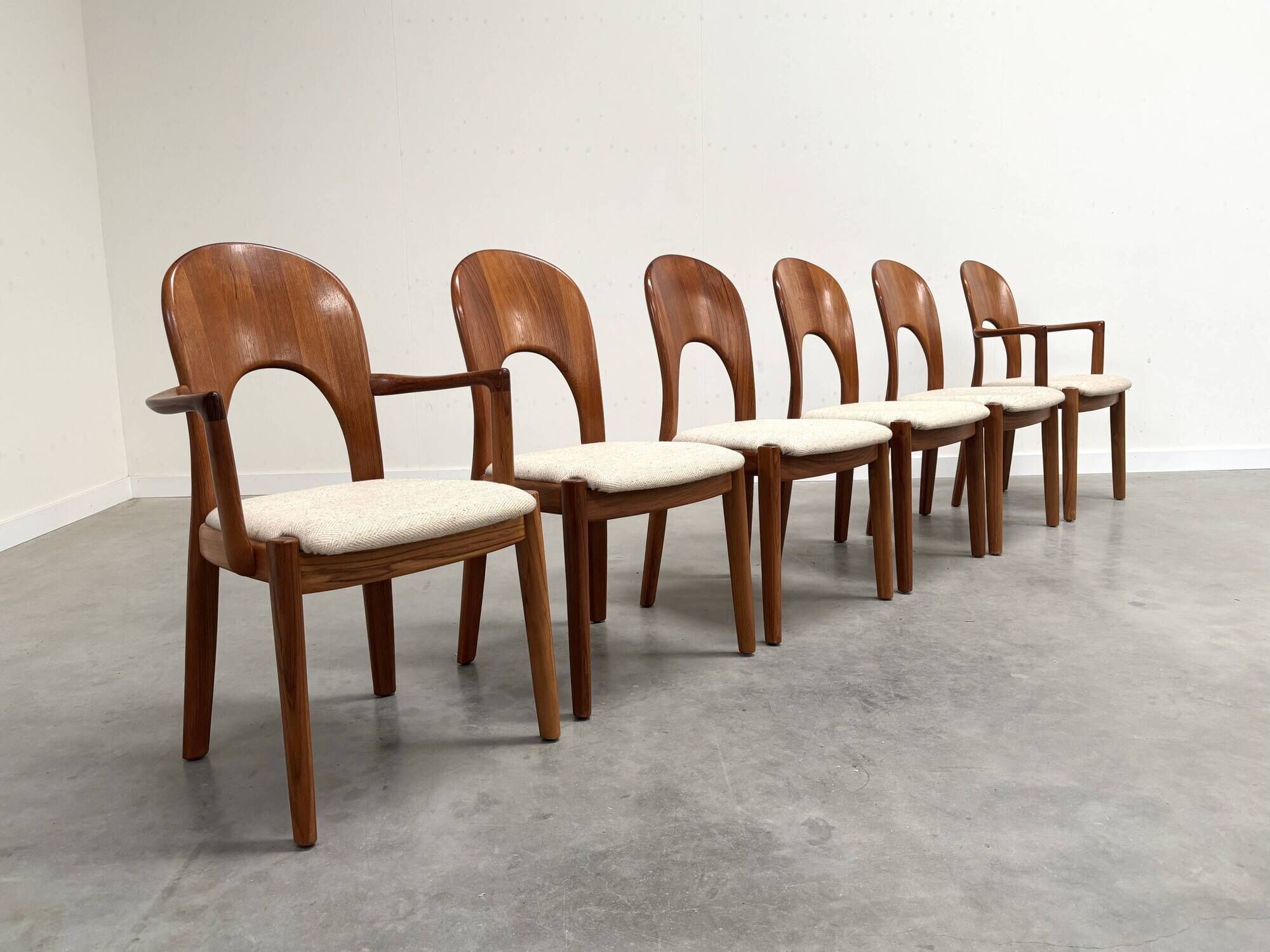 6x Dining chairs by Koefoeds Hornslet, 1970s