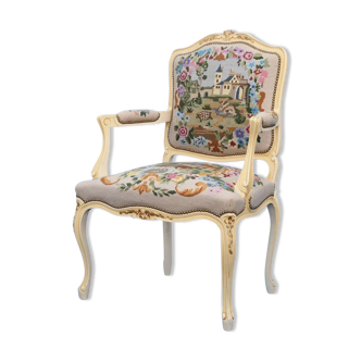 Louis XV-style convertible chair