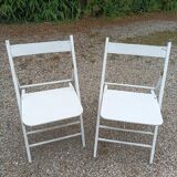 Chaises pliantes en bois