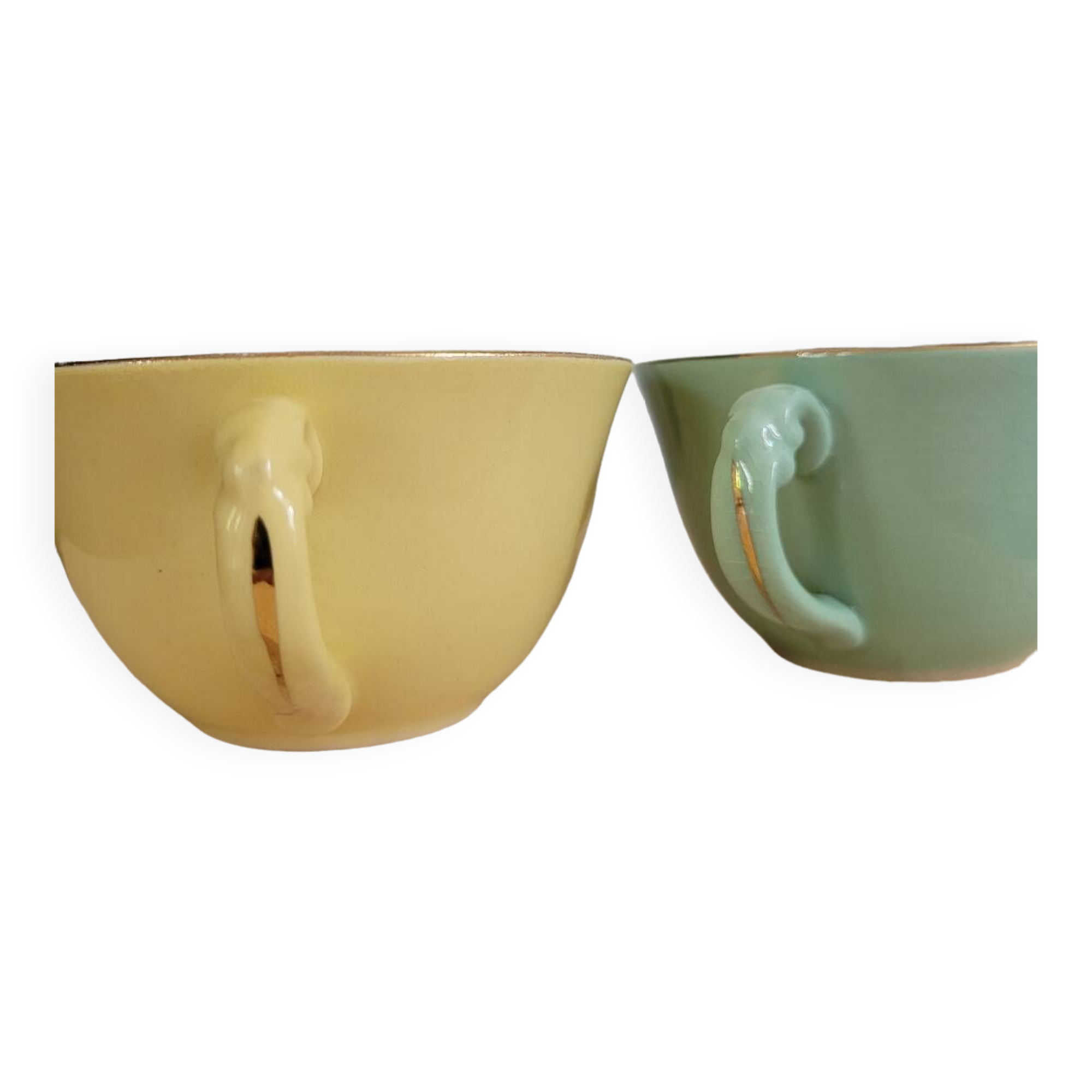Set of 2 Faïences d'Orchies coffee cups