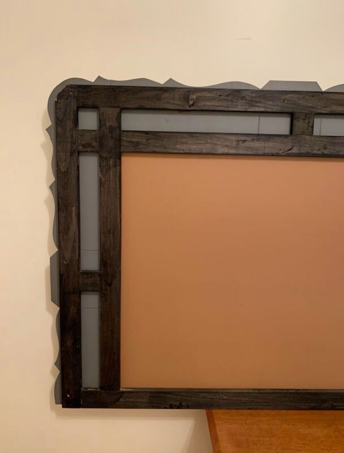 Large antique Art Deco Venetian mirror 203x100