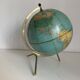 Globe  vintage 1976 terrestre tripode Taride philips challenge mappemonde -