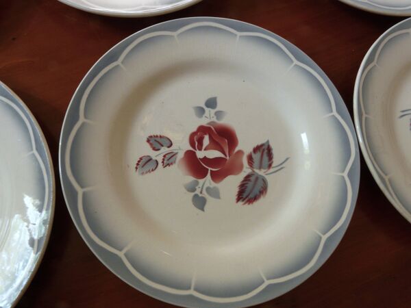 Lot de 6 assiettes Digoin Sarreguemines modèle provence