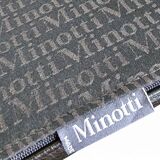 Pair manet minotti arm chairs 2004 / dark brown leather / chrome