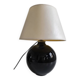 Black opaline ball lamp 1950